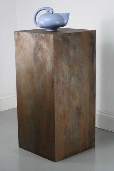 Pedestal- Rusted Steel Finish