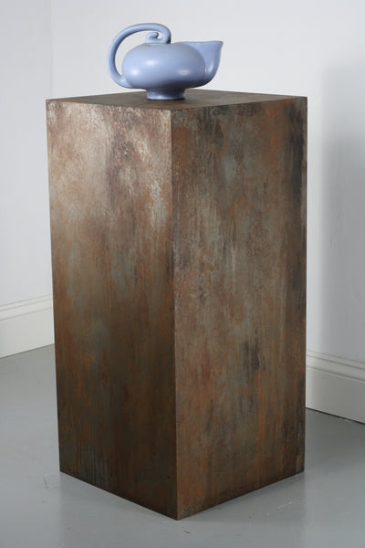 Pedestal- Rusted Steel Finish