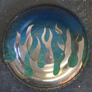 Tray- Culture Collision Series, Iconic Flame Design in Reverse Flame Design