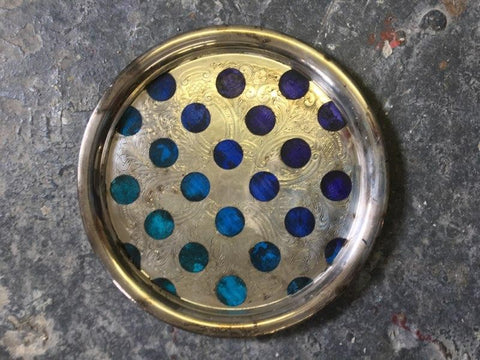 Tray- Pop Art Series- Planetary Dots Design in Blue to Purple Ombre