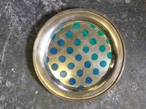 Tray- Pop Art Series- Planetary Dots Design in Aqua to Cerulean Blue Ombre